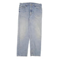 CARHARTT Mens Regular Fit Blue Denim Jeans Zip W38 L35 Classic Cotton Blend