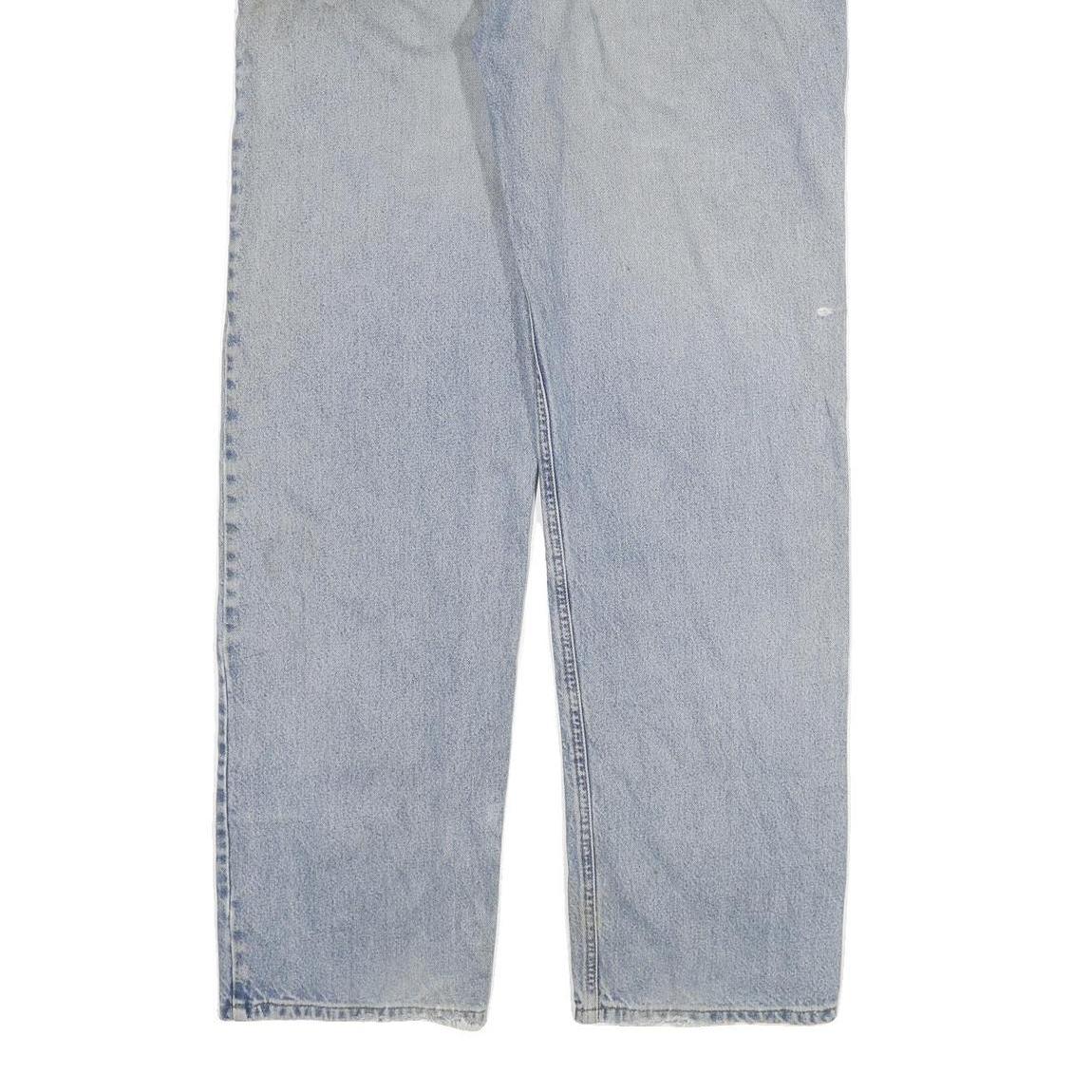 CARHARTT Mens Regular Fit Blue Denim Jeans Zip W38 L35 Classic Cotton Blend