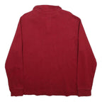 POLO RALPH LAUREN Mens Red Pullover Plain Crew Neck Basic Knit Jumper L Cotton