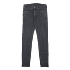 LEVI'S 519 Hi-Ball Mens Jeans Black Slim Skinny Denim W30 L30 Zip