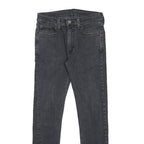 LEVI'S 519 Hi-Ball Mens Jeans Black Slim Skinny Denim W30 L30 Zip