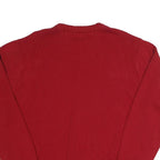 CHAPS Mens Red Plain Crew Neck Basic Knit 2XL Cotton Jumper Casual Warm
