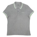 LOTTO Womens Grey Polo Shirt Short Sleeve S Cotton Blend Classic Fit