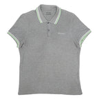 LOTTO Womens Grey Polo Shirt Short Sleeve S Cotton Blend Classic Fit