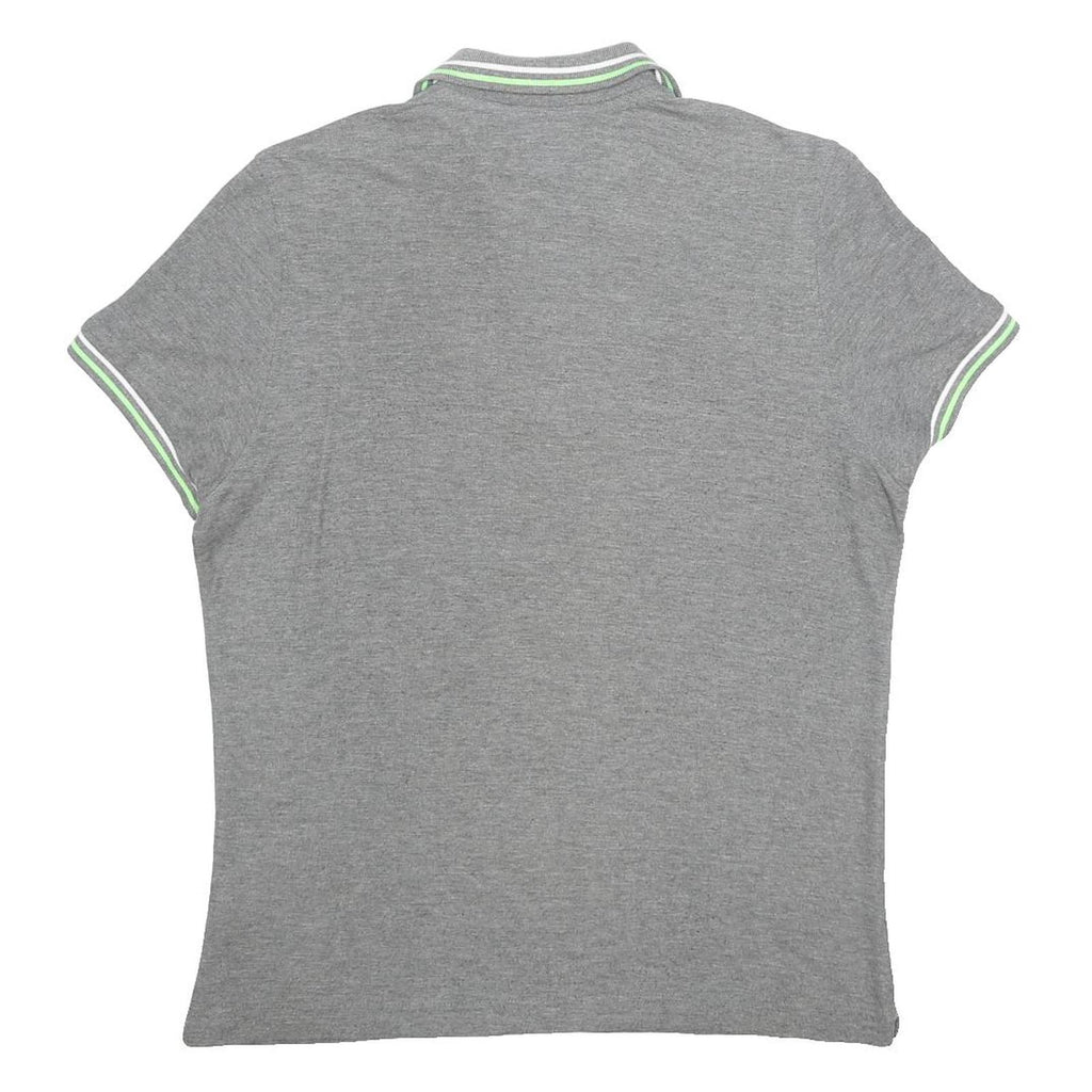 LOTTO Womens Grey Polo Shirt Short Sleeve S Cotton Blend Classic Fit