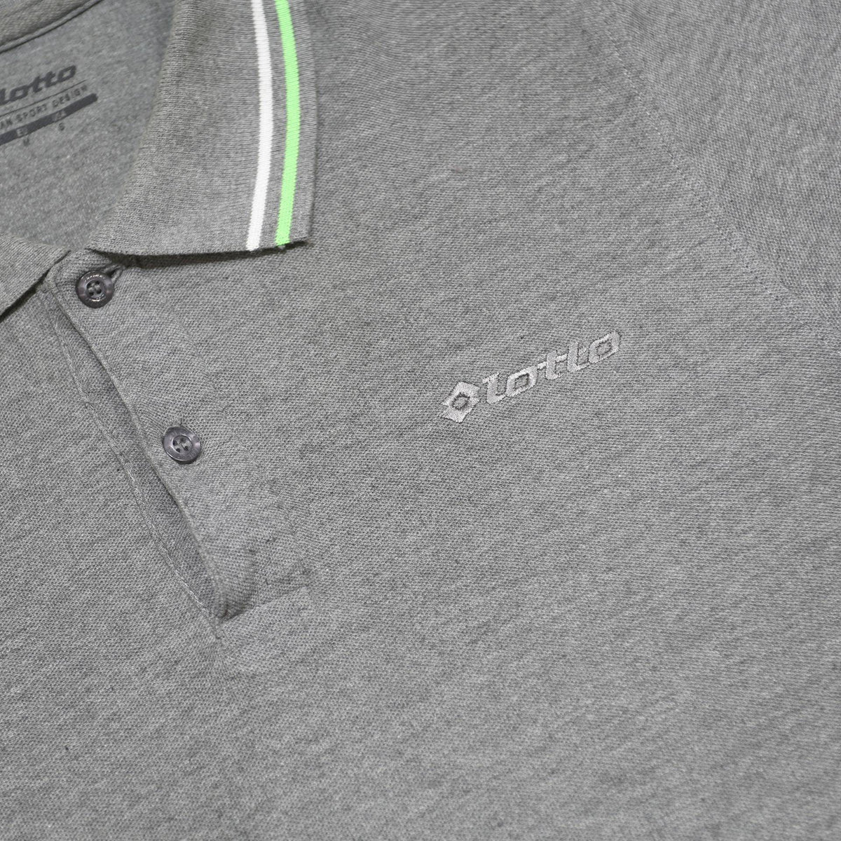 LOTTO Womens Grey Polo Shirt Short Sleeve S Cotton Blend Classic Fit