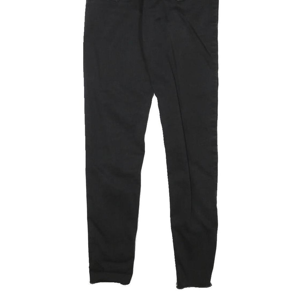 LEVI'S Womens Black Slim Skinny Denim Raw Hem W24 L29 Cotton Blend Jeans