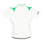 Cycling Womens Jersey White 1/4 Zip S