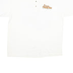 ANVIL Mens White Vintage Graphic XL Short Sleeve Henley Friendship Meet