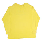CHAPS RALPH LAUREN Mens Yellow Graphic T-Shirt XL Long Sleeve Crew Neck