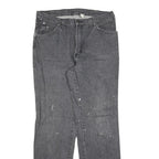 DICKIES Mens Relaxed Black Jeans Denim W34 L32 Casual Workwear Zip Fly