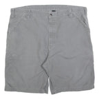 CARHARTT Mens Shorts Grey Casual 2XL W42 Cotton Blend Durable Workwear