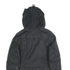 G-STAR Womens Black Cotton Hooded Jacket S Woven Casual Urban Style Zip Up