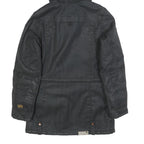 G-STAR Womens Black Cotton Hooded Jacket S Woven Casual Urban Style Zip Up