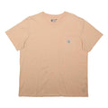 CARHARTT Womens Beige T-Shirt XL Short Sleeve Crew Neck Logo Pocket Casual