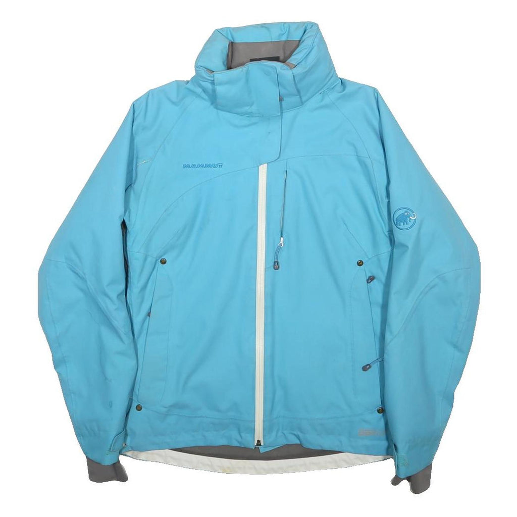 MAMMUT Womens Blue Softshell Jacket S Polyester Outdoor Ski Zip Pockets Sport