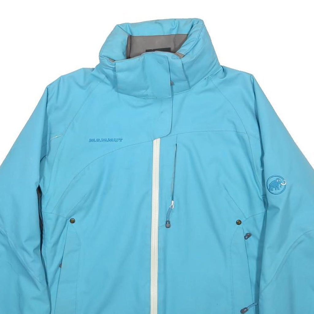 MAMMUT Womens Blue Softshell Jacket S Polyester Outdoor Ski Zip Pockets Sport