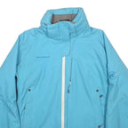 MAMMUT Womens Blue Softshell Jacket S Polyester Outdoor Ski Zip Pockets Sport