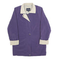 NAUTICA Womens Purple & Beige Zip Jacket S Polyester Blend Classic Style