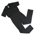 DICKIES Mens Black Cotton Blend Regular Fit Dungarees L W36 L30 Workwear