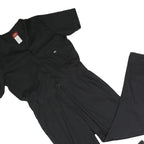 DICKIES Mens Black Cotton Blend Regular Fit Dungarees L W36 L30 Workwear