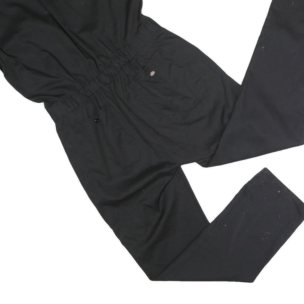 DICKIES Mens Black Cotton Blend Regular Fit Dungarees L W36 L30 Workwear
