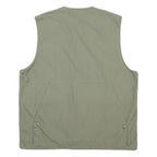 GEO LOGIC Mens Green Cotton Blend Zip Jacket XL Utility Style