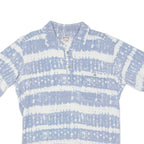 TOC TOC Mens Shirt Blue Crazy Pattern S