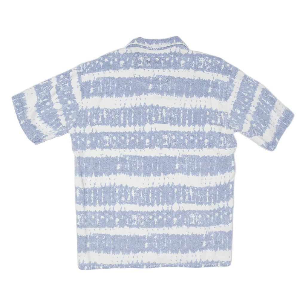 TOC TOC Mens Shirt Blue Crazy Pattern S