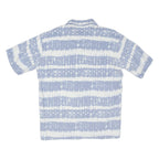 TOC TOC Mens Shirt Blue Crazy Pattern S