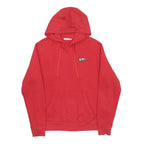 FILA Mens Red Pullover Hoodie M Cotton Blend Casual Streetwear