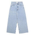 ZARA Womens Jeans Light Blue Loose Wide-Leg Denim W24 L25 Comfort Style