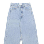 ZARA Womens Jeans Light Blue Loose Wide-Leg Denim W24 L25 Comfort Style