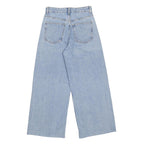 ZARA Womens Jeans Light Blue Loose Wide-Leg Denim W24 L25 Comfort Style