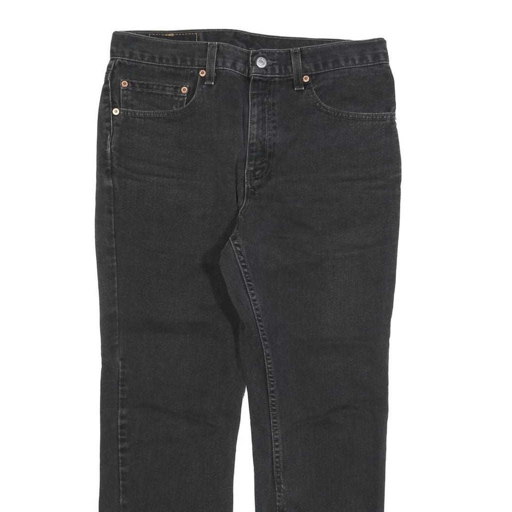 LEVI'S 512 Tapered Mens Jeans Black Slim Tapered Denim W33 L27 Stylish Fit