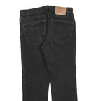 LEVI'S 512 Tapered Mens Jeans Black Slim Tapered Denim W33 L27 Stylish Fit