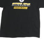 NFL Mens Black Steelers Football Graphic T-Shirt XL Short Sleeve Crew Neck
