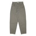 HIS Womens Cotton Blend Khaki Relaxed Tapered Trousers W26 L27 Casual Fit Zip