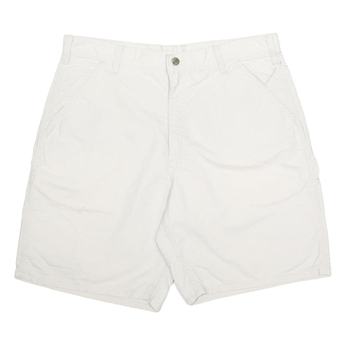 CARHARTT Mens White Cotton Casual Shorts L W36 Workwear Durable