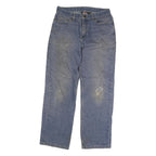 DICKIES Mens Jeans Blue Regular Straight Denim Medium W38 L35 Zip Cotton