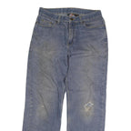 DICKIES Mens Jeans Blue Regular Straight Denim Medium W38 L35 Zip Cotton