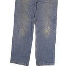 DICKIES Mens Jeans Blue Regular Straight Denim Medium W38 L35 Zip Cotton