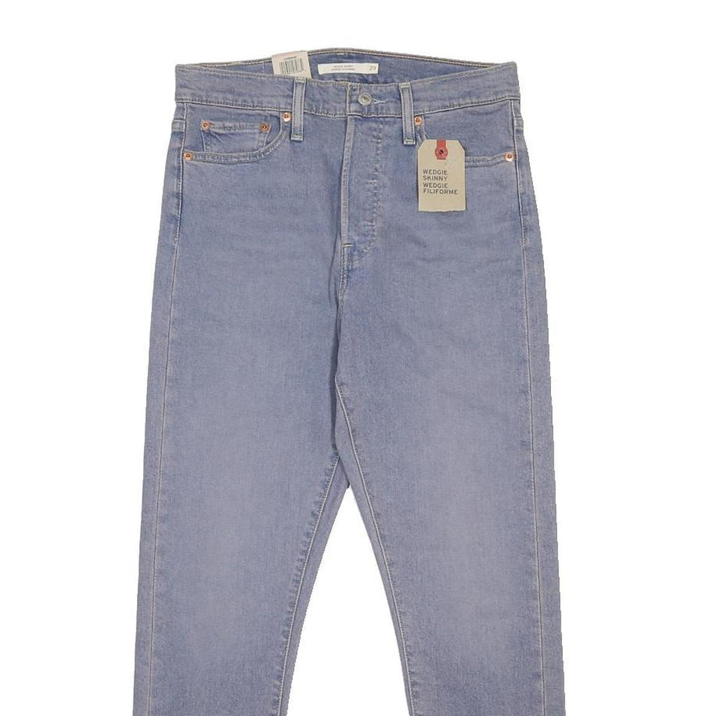 LEVI'S Womens Slim Fit Light Blue Denim Jeans W29 L26 Wedgie Skinny Button