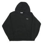 FILA Womens Black Pullover Hoodie XL Cotton Blend Casual Sportswear