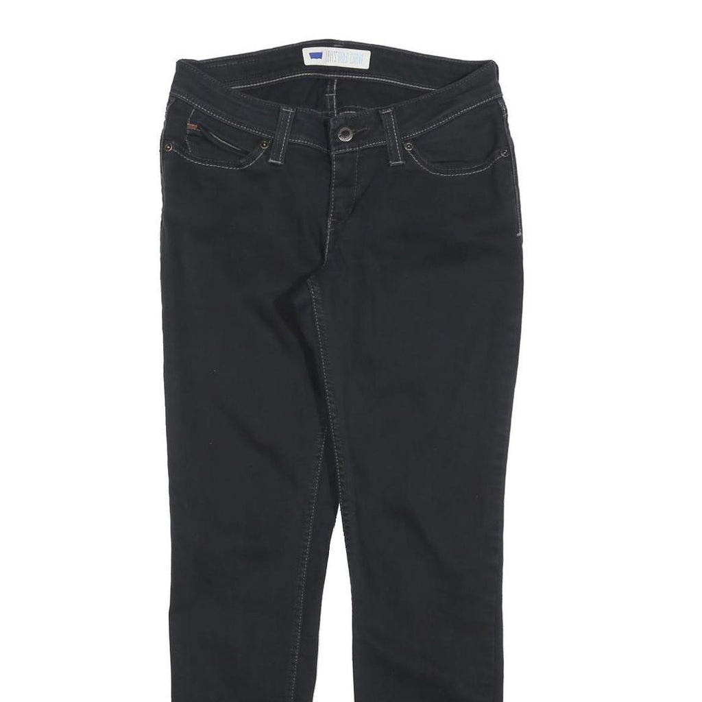 LEVI'S Womens Jeans Black Slim Skinny Denim W28 L30 Classic Zip Fastening