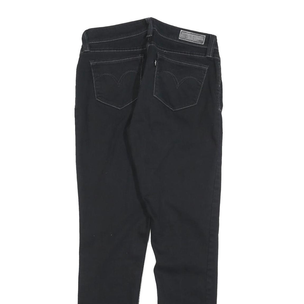 LEVI'S Womens Jeans Black Slim Skinny Denim W28 L30 Classic Zip Fastening