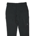 AIR JORDAN Womens Black Polyester Blend Regular Cargo Trousers W34 L28