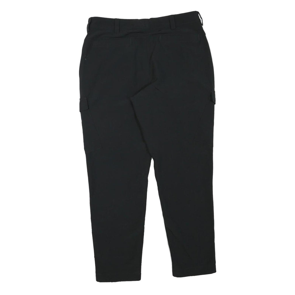 AIR JORDAN Womens Black Polyester Blend Regular Cargo Trousers W34 L28