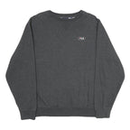 FILA Mens Grey Crew Neck XL Cotton Blend Logo Sweatshirt Pullover Classic Style