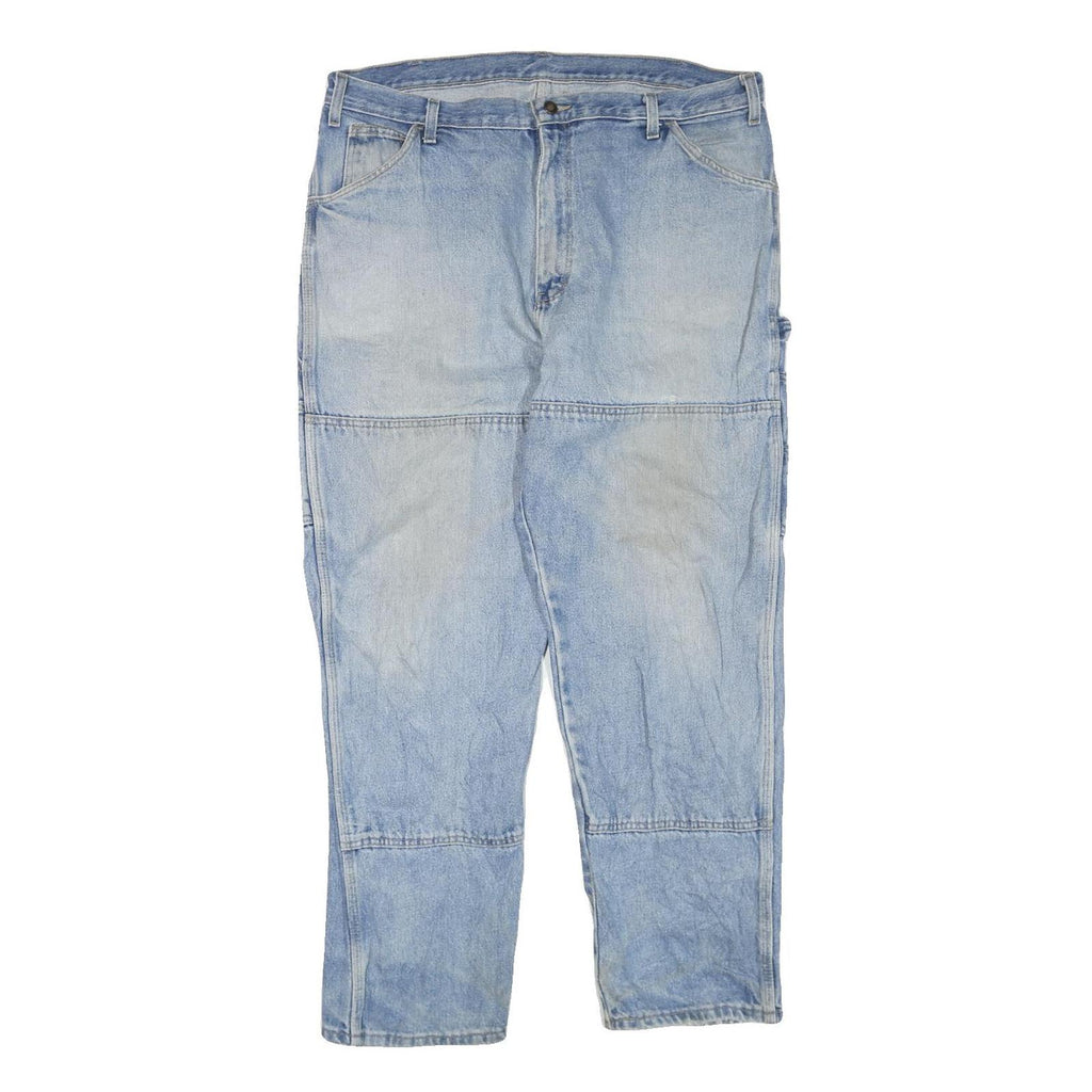 DICKIES Mens Regular Blue Denim Rinse W38 L30 Workwear Carpenter Jeans